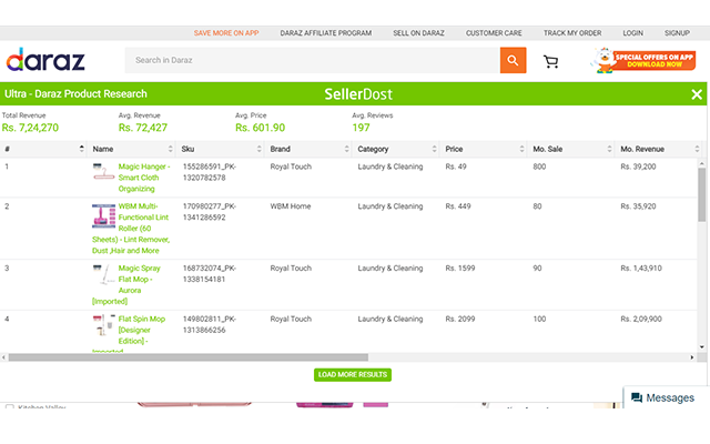 SellerDost | Free Daraz Product Hunting and Tracking tool